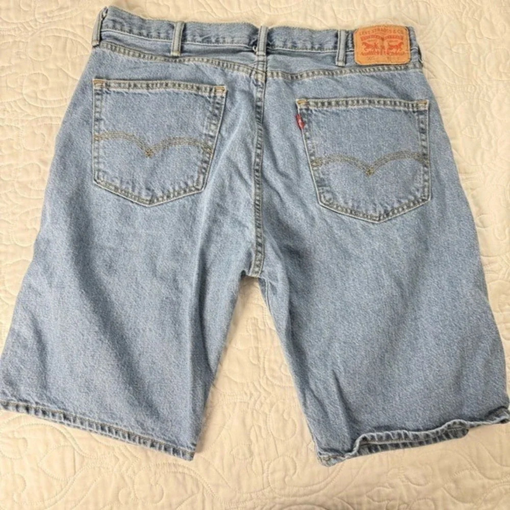 Vtg Levi's 505 100% Cotton Blue Denim Jorts Shorts Men's 38‎ Waist 10